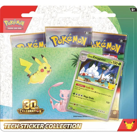 Pokemon 30th: Tech Sticker Collection