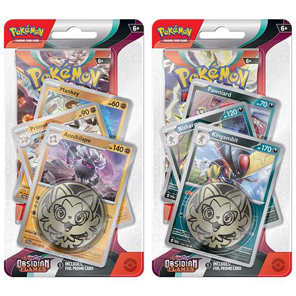 Pokemon Scarlet & Violet: Obsidian Flames - Premium Checklane Blister (Kingambit / Annihilape)