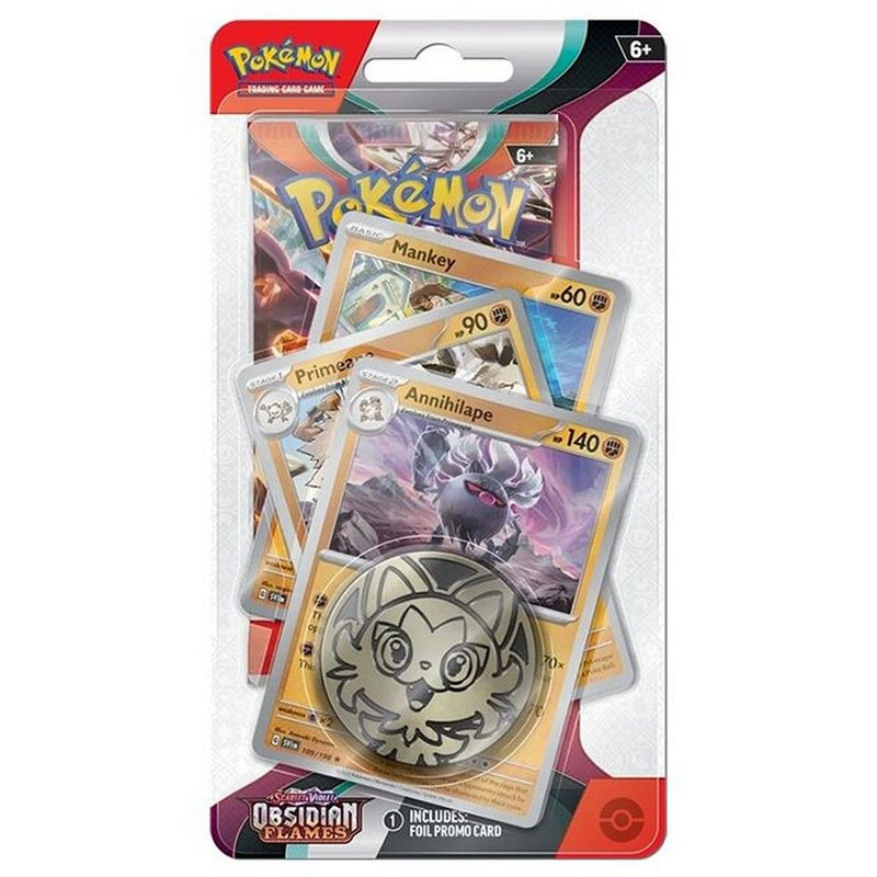 Pokemon Scarlet & Violet: Obsidian Flames - Premium Checklane Blister (Kingambit / Annihilape)