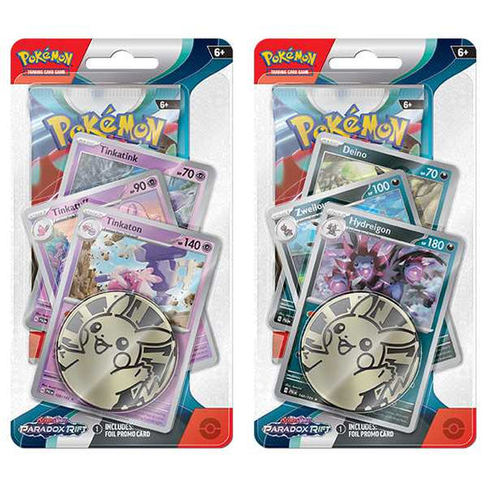 Pokemon Scarlet & Violet: Paradox Rift - Premium Checklane Blister (Tinkaton / Hydreigon)