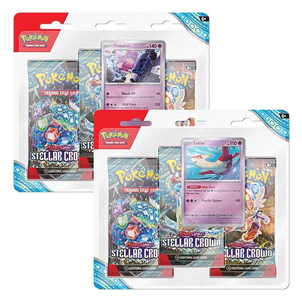 Pokemon Scarlet & Violet: Stellar Crown - 3-Pack Booster (Tinkaton / Latias)