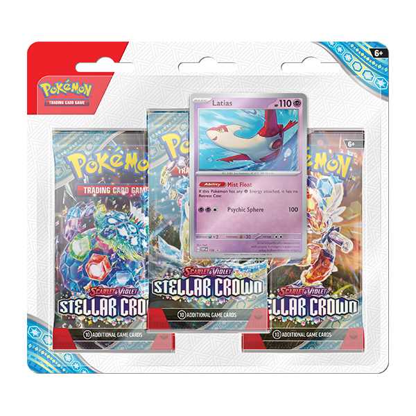 Pokemon Scarlet & Violet: Stellar Crown - 3-Pack Booster (Tinkaton / Latias)