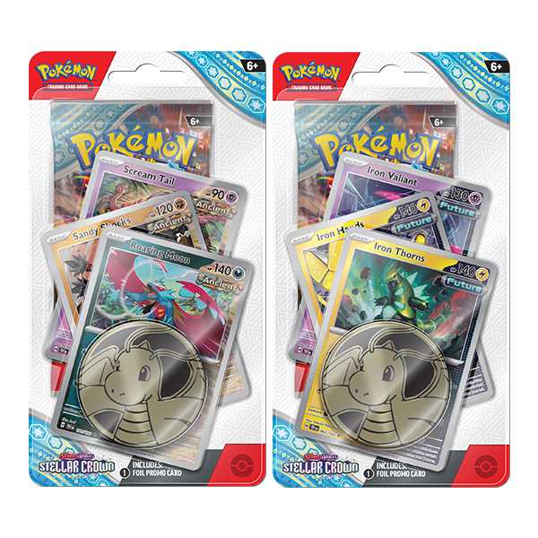 Pokemon Scarlet & Violet: Stellar Crown - Premium Checklane Blister (Future / Ancient)