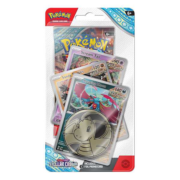 Pokemon Scarlet & Violet: Stellar Crown - Premium Checklane Blister (Future / Ancient)