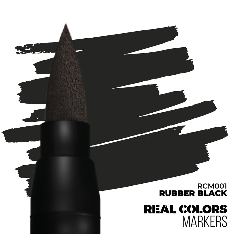 AK Interactive: Real Color Markers - Rubber Black