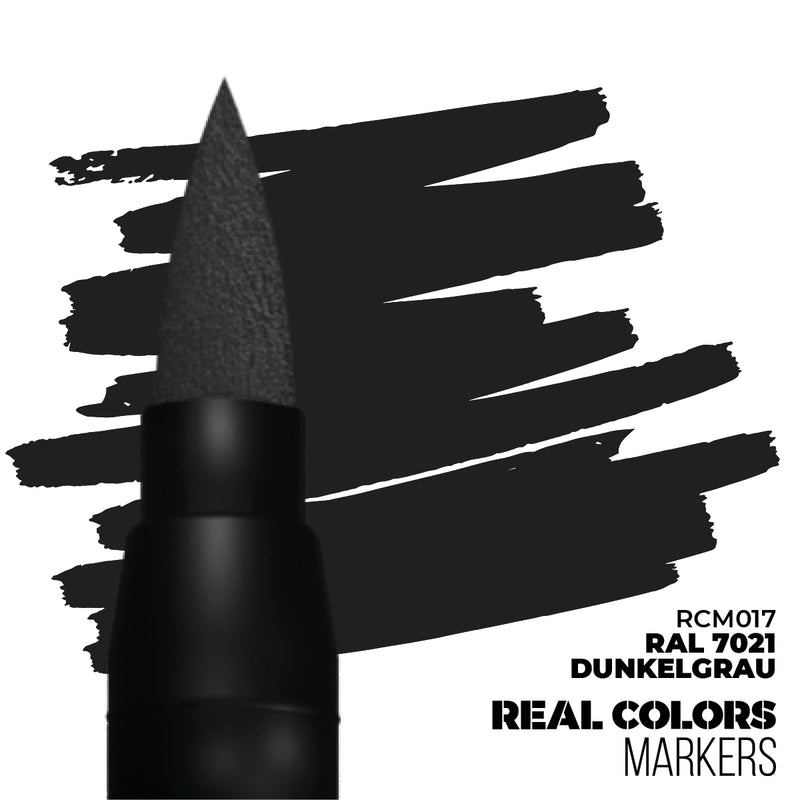 AK Interactive: Real Color Markers - RAL 7021 Dunkelgrau