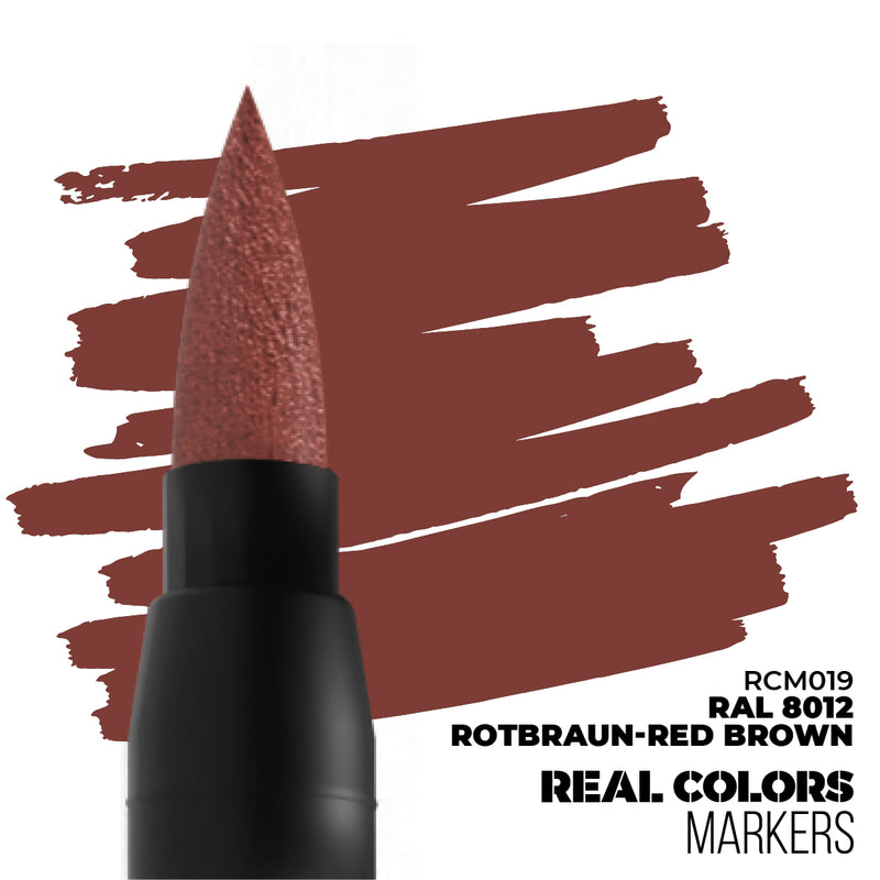 AK Interactive: Real Color Markers - RAL 8012 Rotbraun-Red Brown