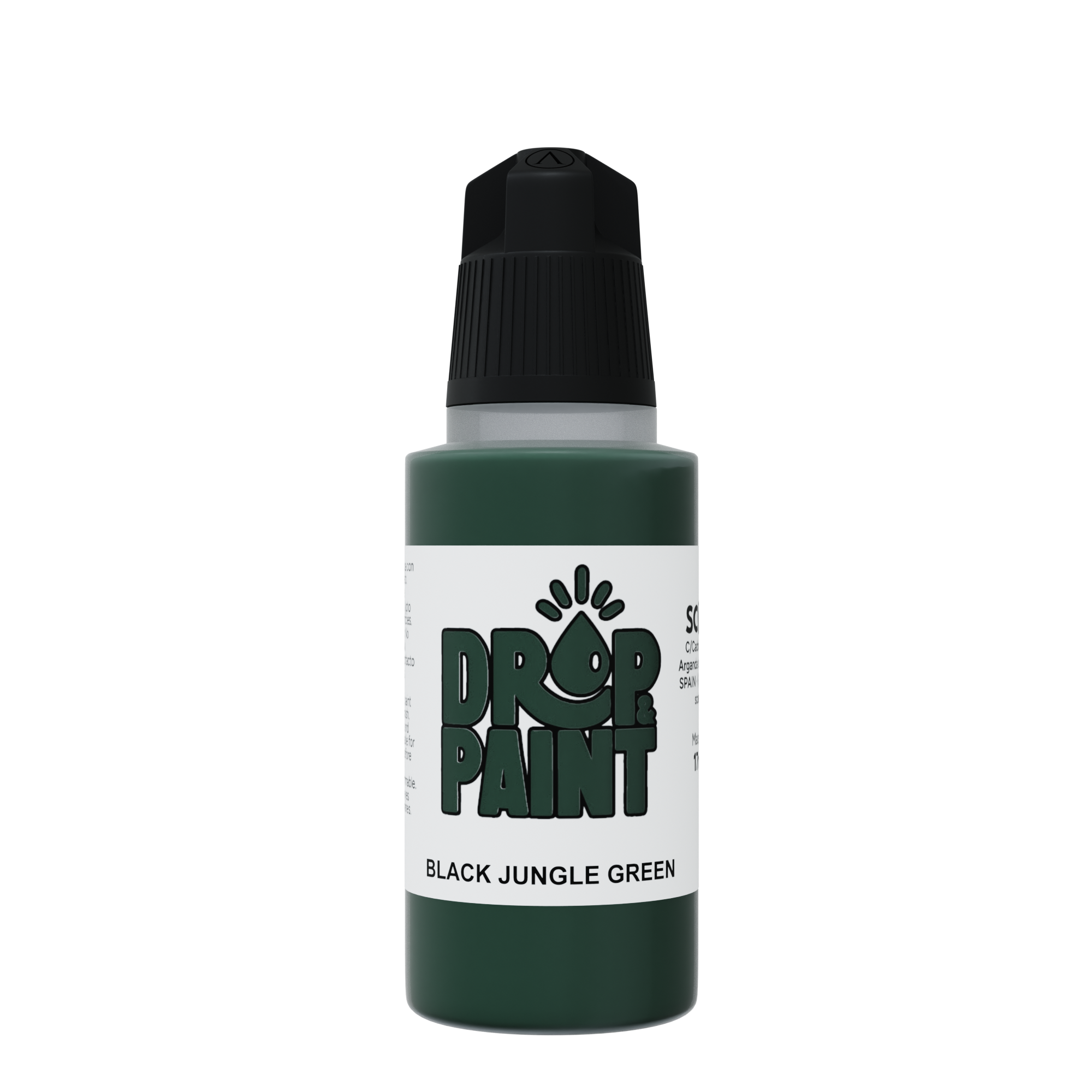 Drop & Paint: Black Jungle Green