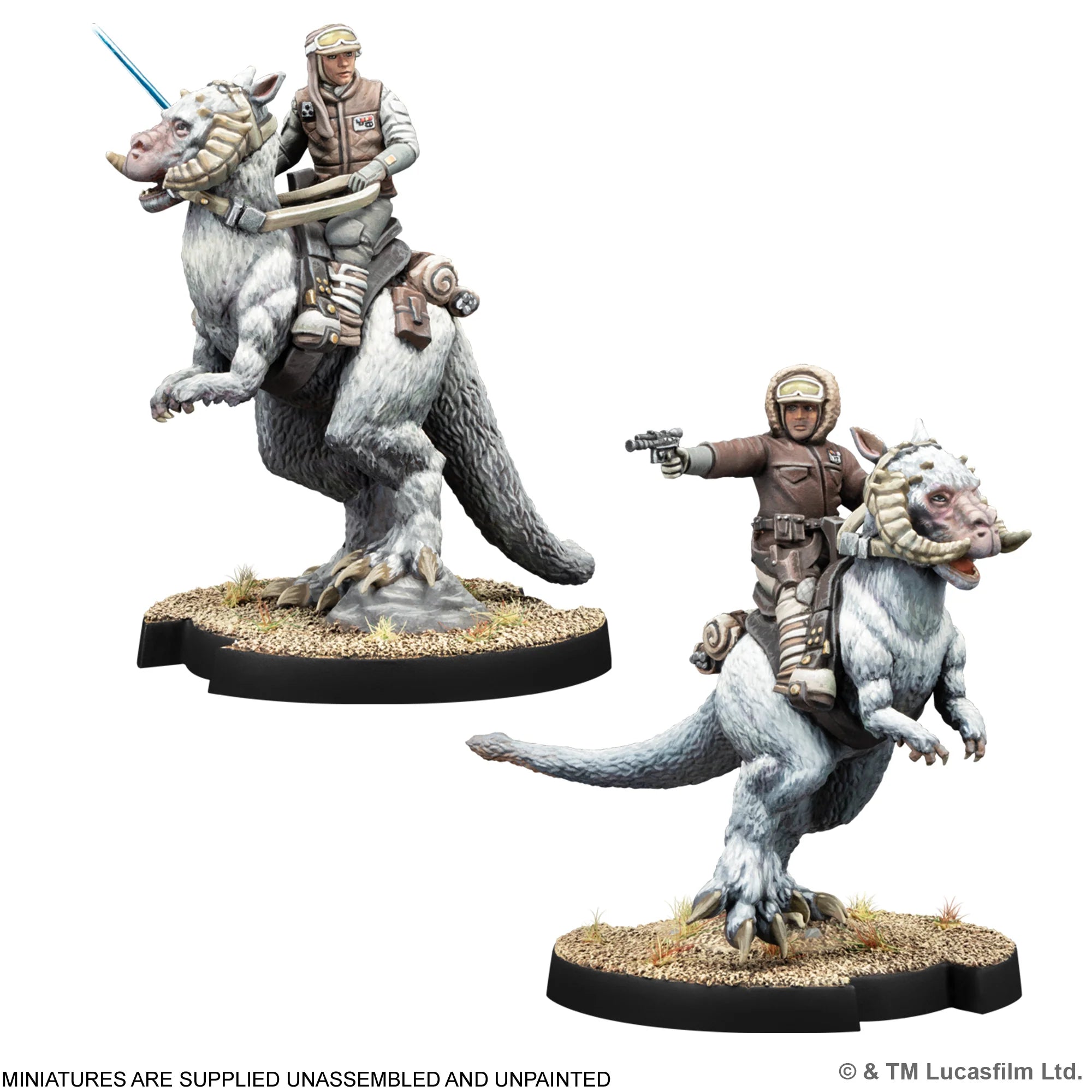Star Wars Legion: Captain Solo & Commander Skywalker on Tauntuns