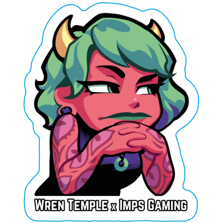 Wren Temple Sticker