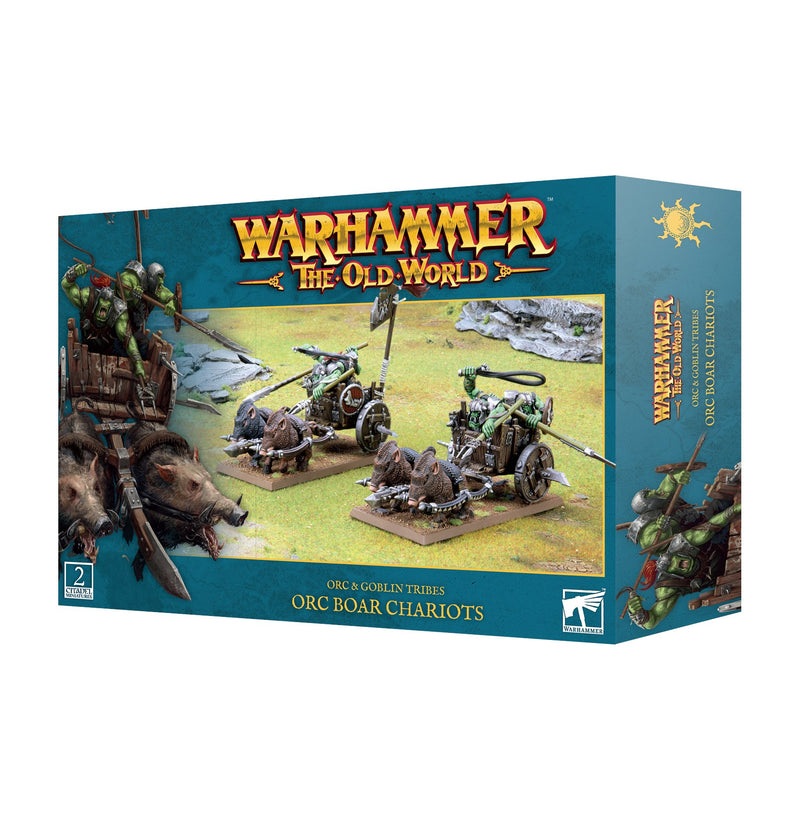 games workshop orc  goblin tribes orc boar chariots