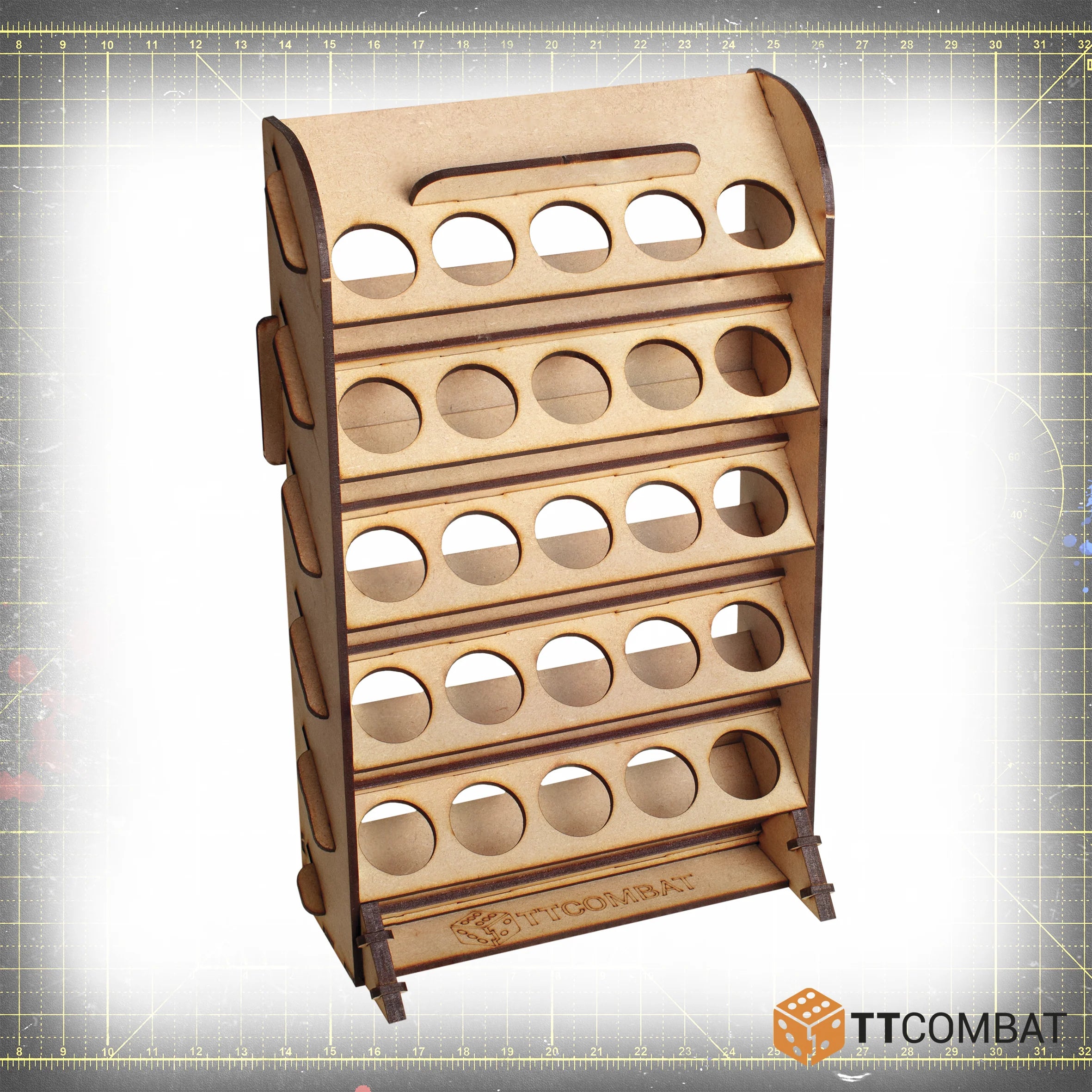 TTCombat - Paint Rack 25 (Dropper Bottles)