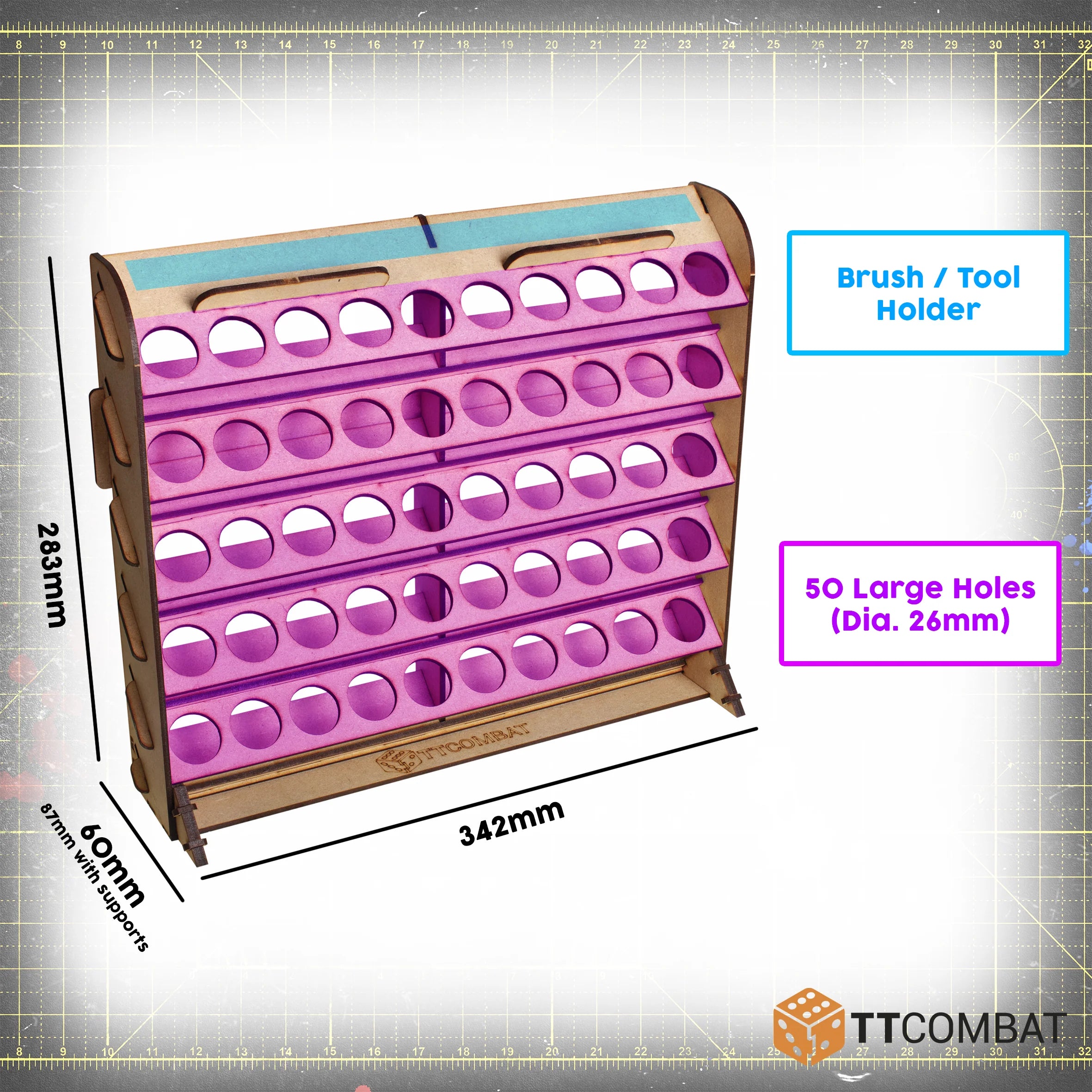 TTCombat - Paint Rack 50 (Dropper Bottles)