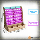 TTCombat - Drawer + Paint Rack 50 (Dropper Bottles)
