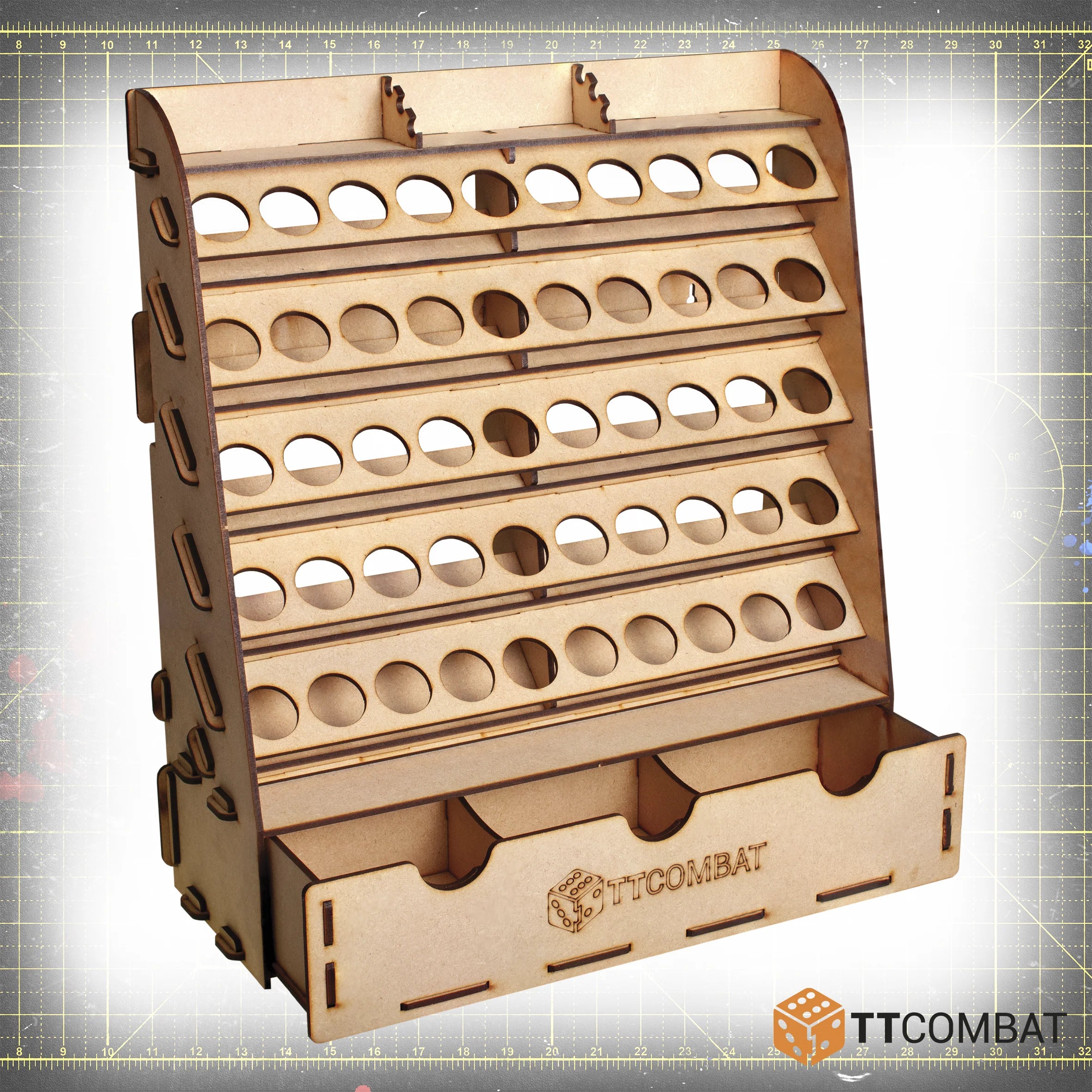 TTCombat - Drawer + Paint Rack 50 (Dropper Bottles)