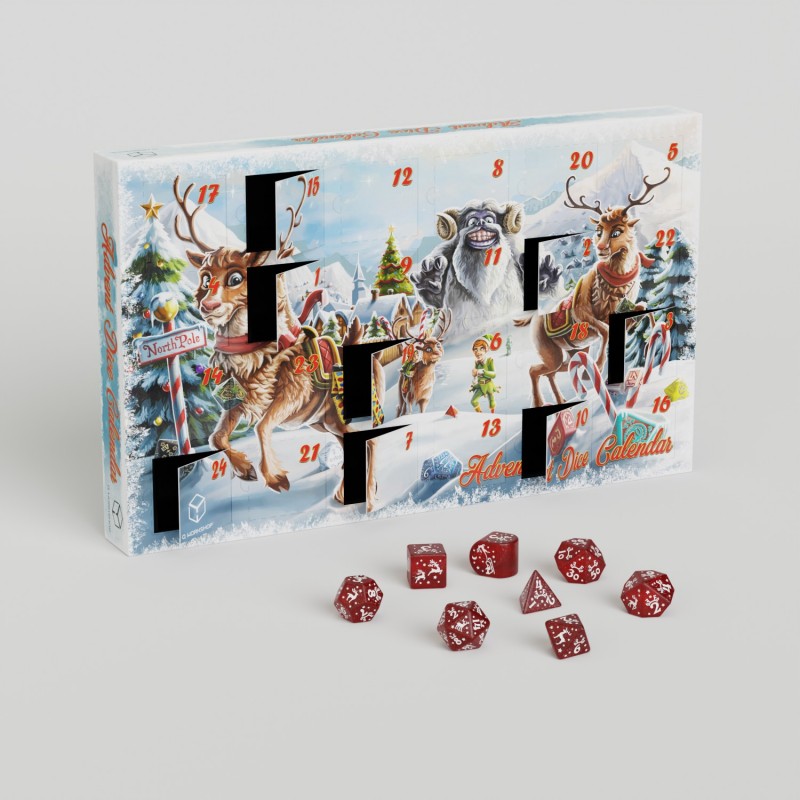 Q-Workshop Dice Advent Calendar (Red)