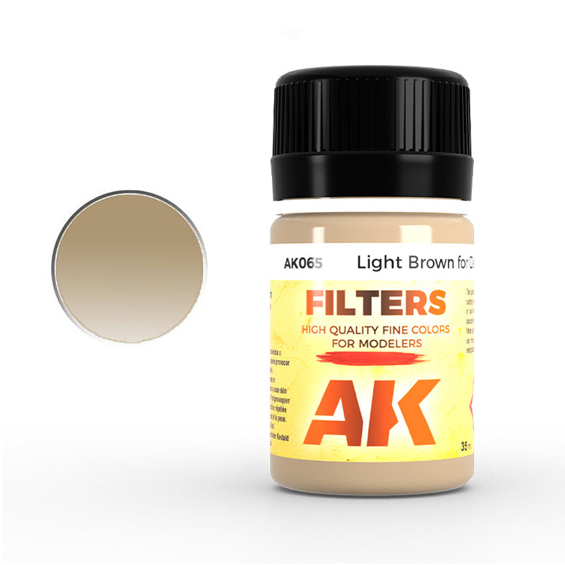 AK Interactive: Filters - Light Brown for Desert Yellow (Afrika Korps)