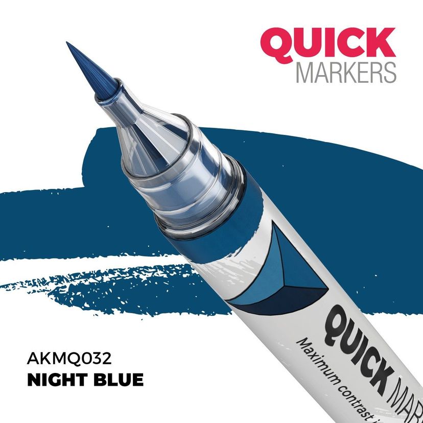 AK Interactive - Quick Markers: Night Blue