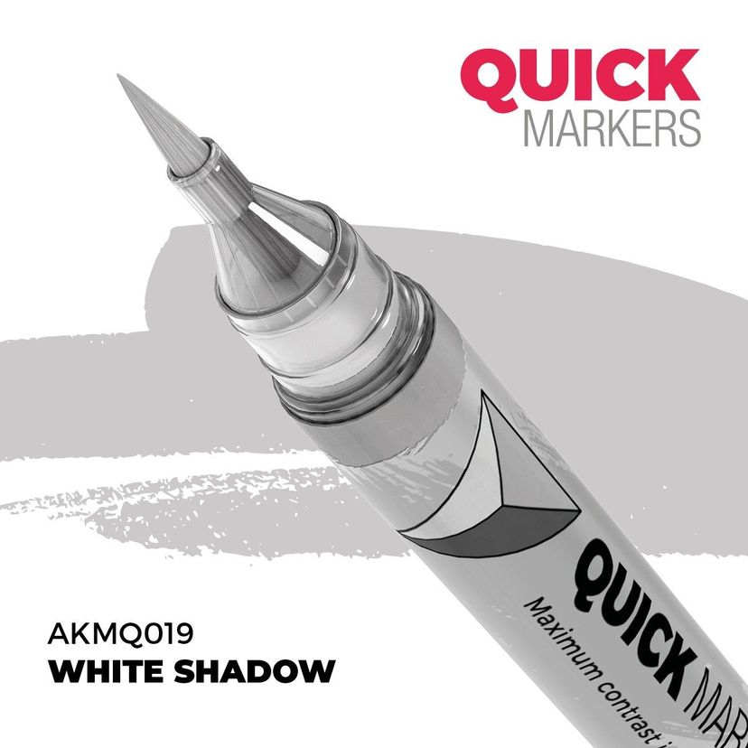 AK Interactive - Quick Markers: White Shadow
