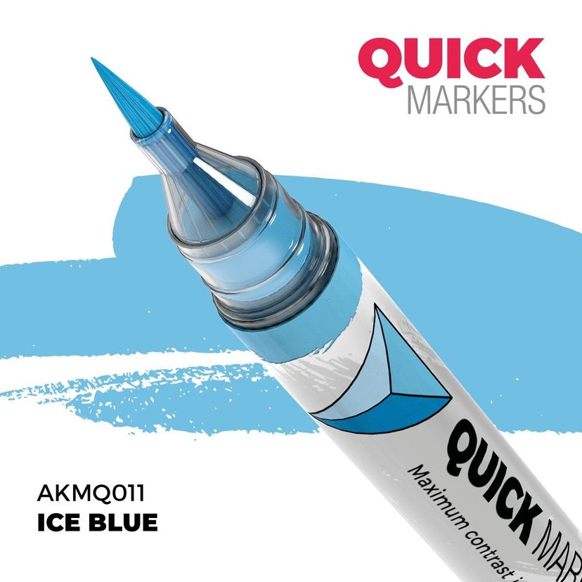 AK Interactive - Quick Markers: Ice Blue