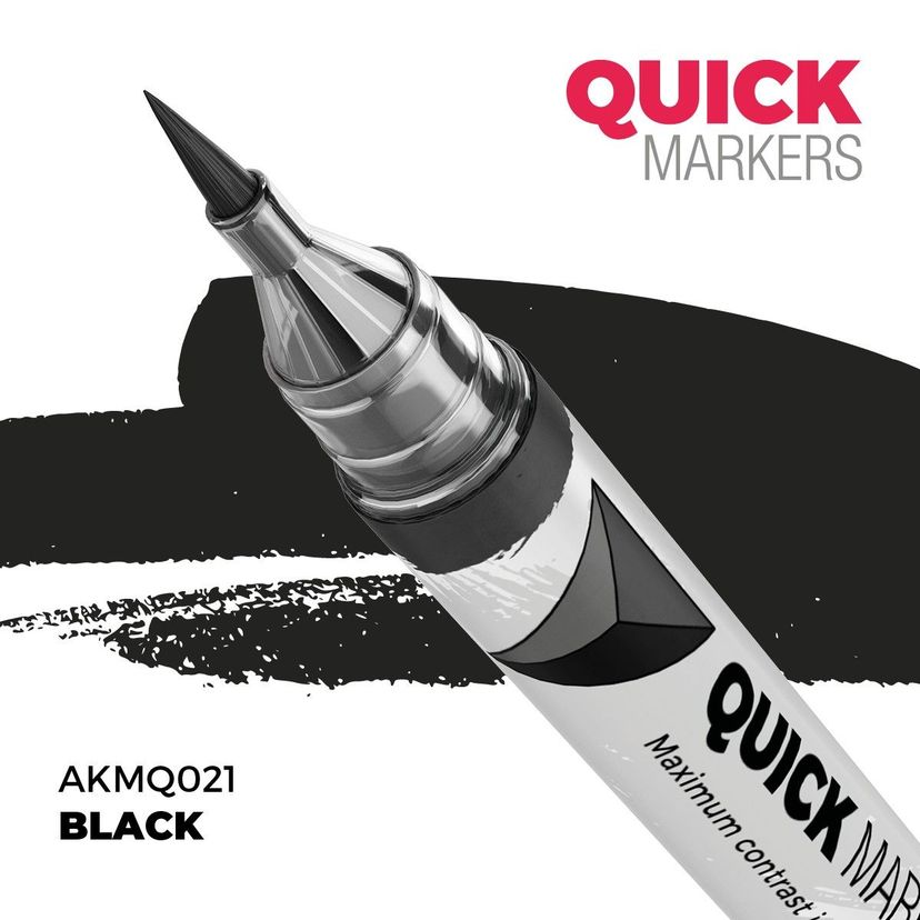 AK Interactive - Quick Markers: Black