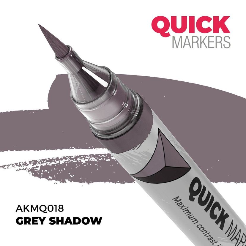 AK Interactive - Quick Markers: Grey Shadow