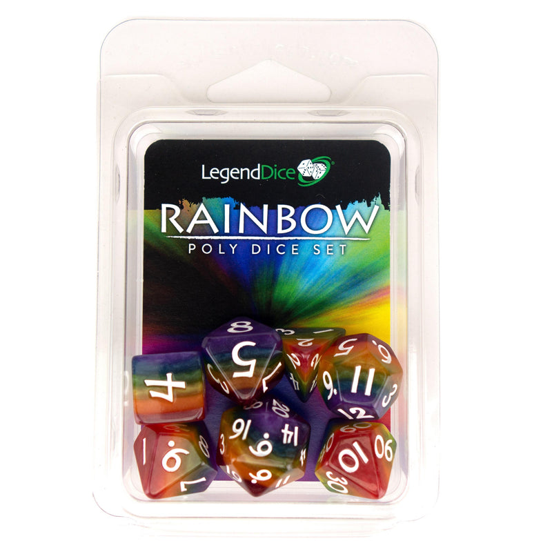 Legend Dice 16mm: Rainbow Set