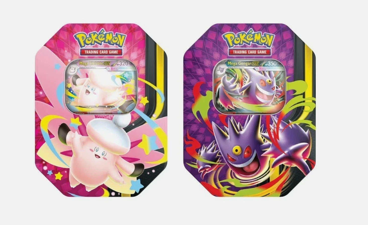 Pokemon TCG: Mega Moonlit Tin - (Gengar / Clefable)