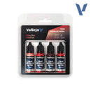 True Metallic Metal Paint Set - Ruby Red (x4 Colours)