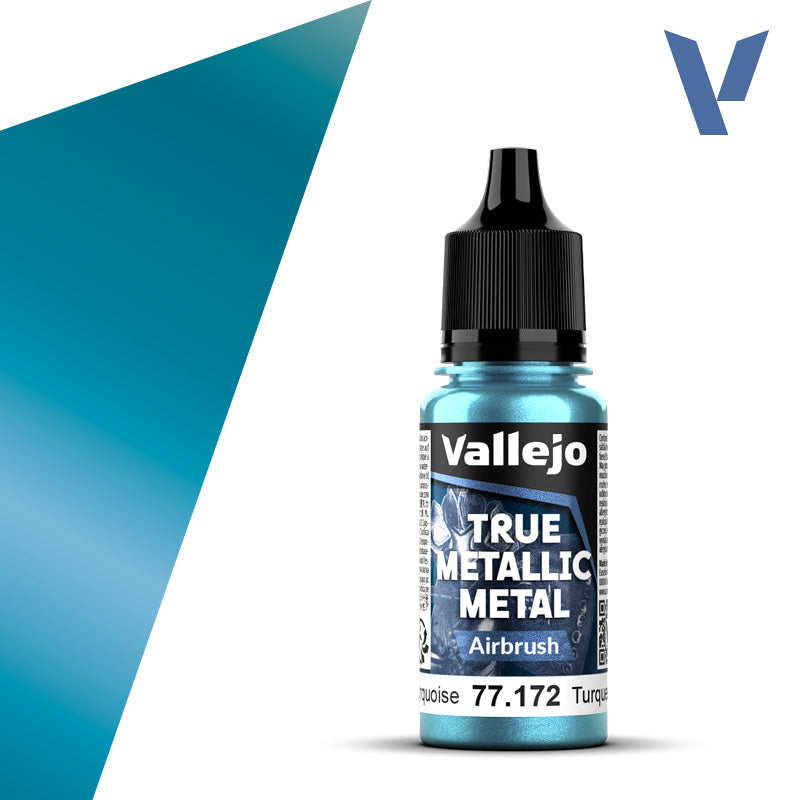 True Metallic Metal - Airbrush: Hydra Turquoise