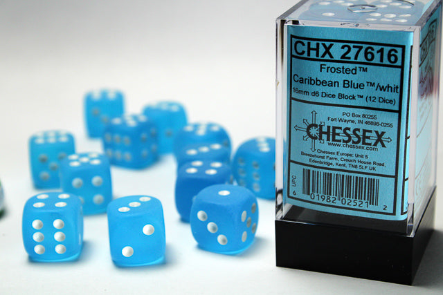 frosted caribbean blue white