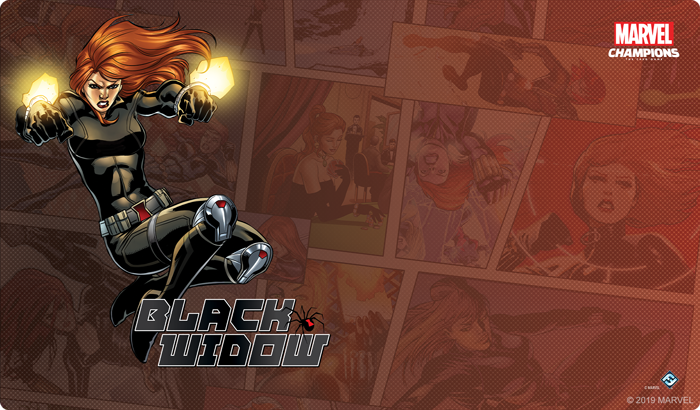 Marvel Champions marvel champions black widow game mat