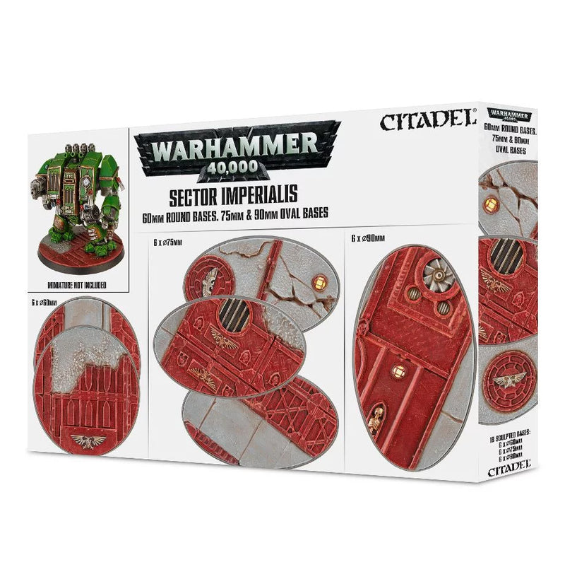 games workshop simperialis 60mm rd7590mm oval bases