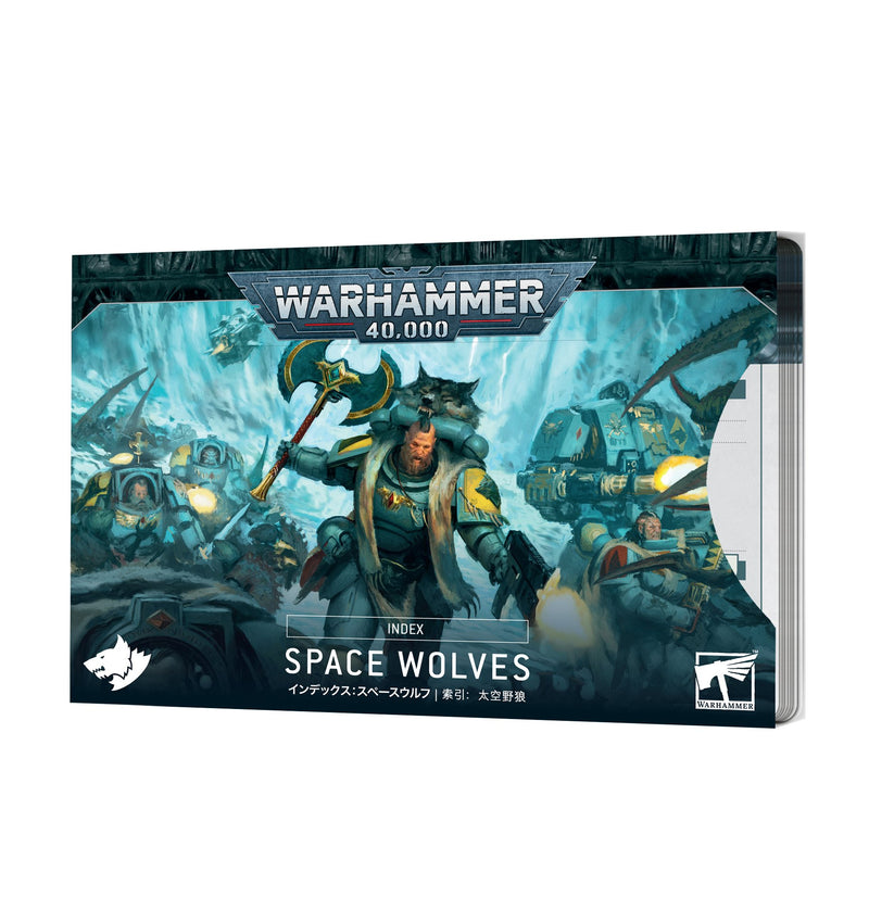 games workshop index cards space wolves