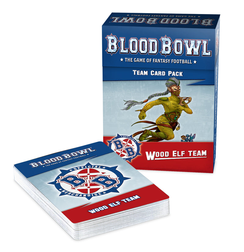 games workshop blood bowl wood elves card pack