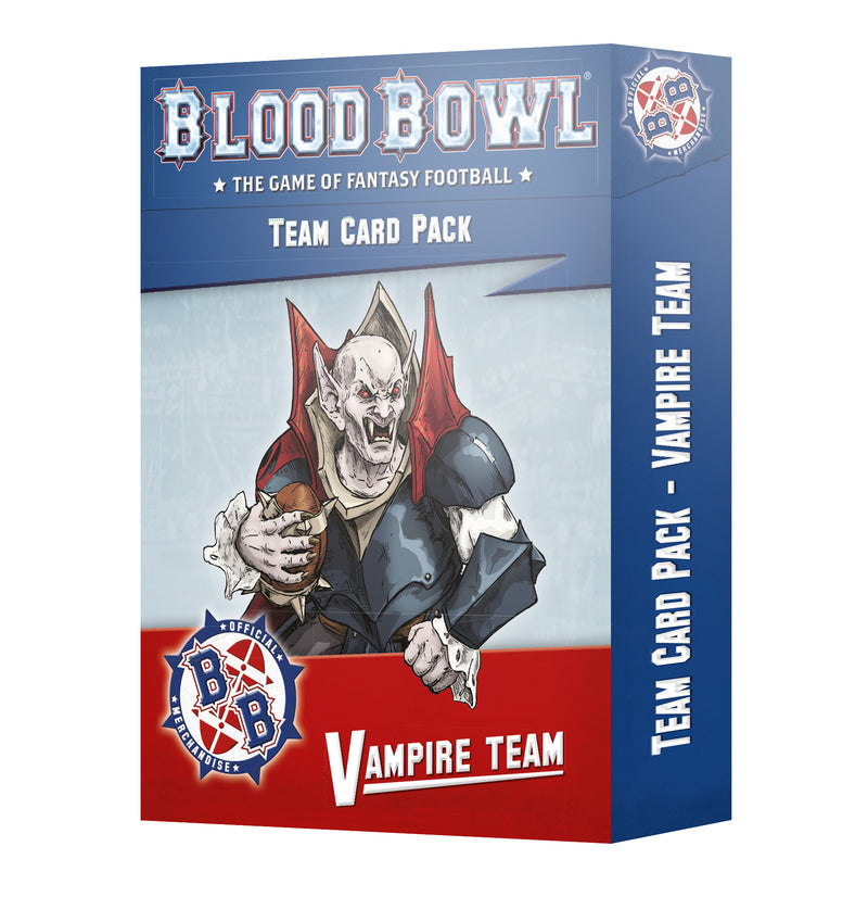 games workshop blood bowl vampire team cards