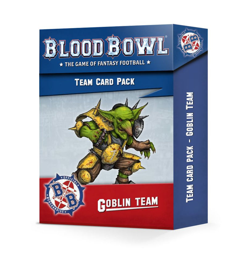 games workshop blood bowl goblin team card pack