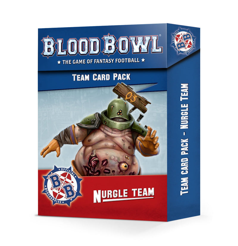 games workshop blood bowl nurgle team card pack