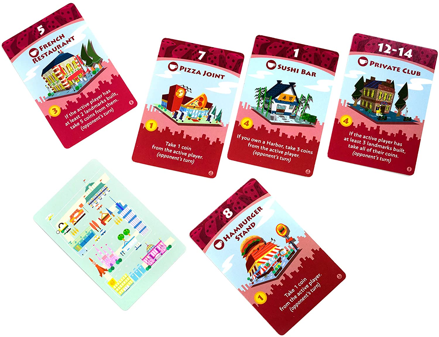 Machi Koro: 5th Anniversary Harbor & Millionaire's Row Expansions