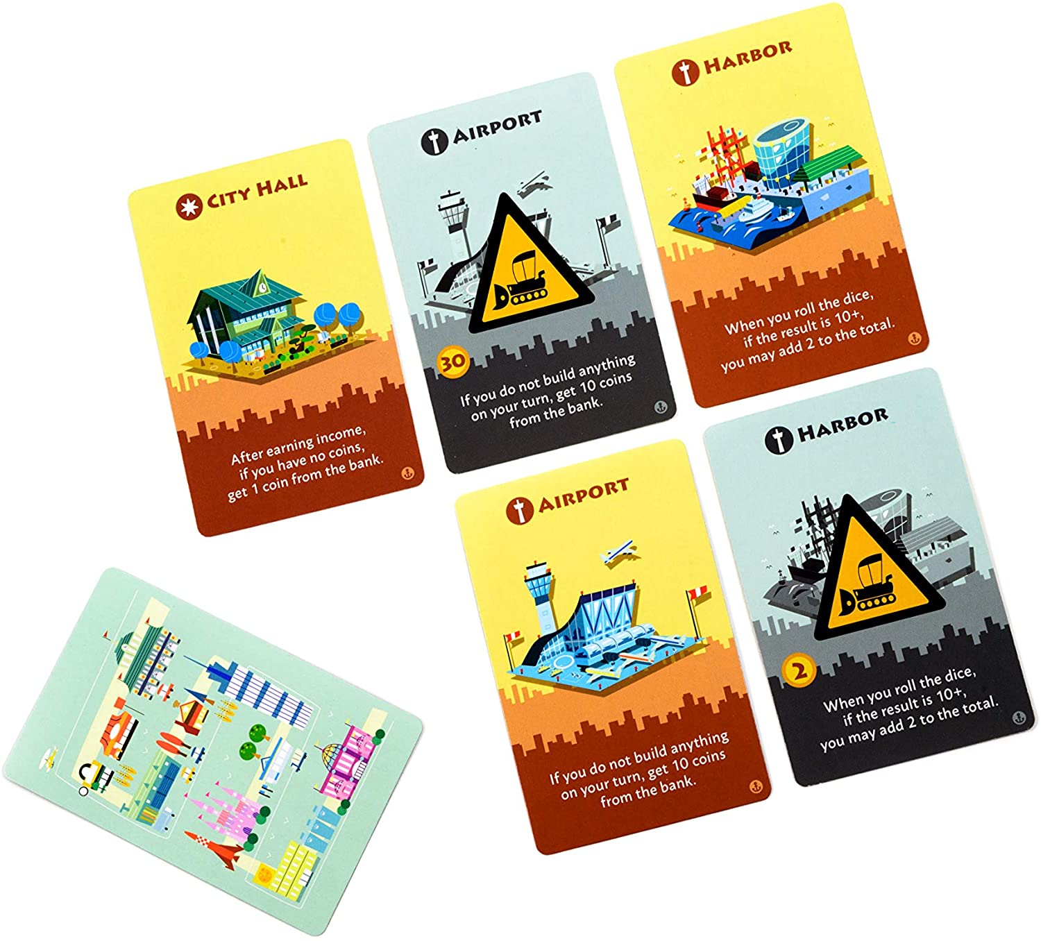 Machi Koro: 5th Anniversary Harbor & Millionaire's Row Expansions