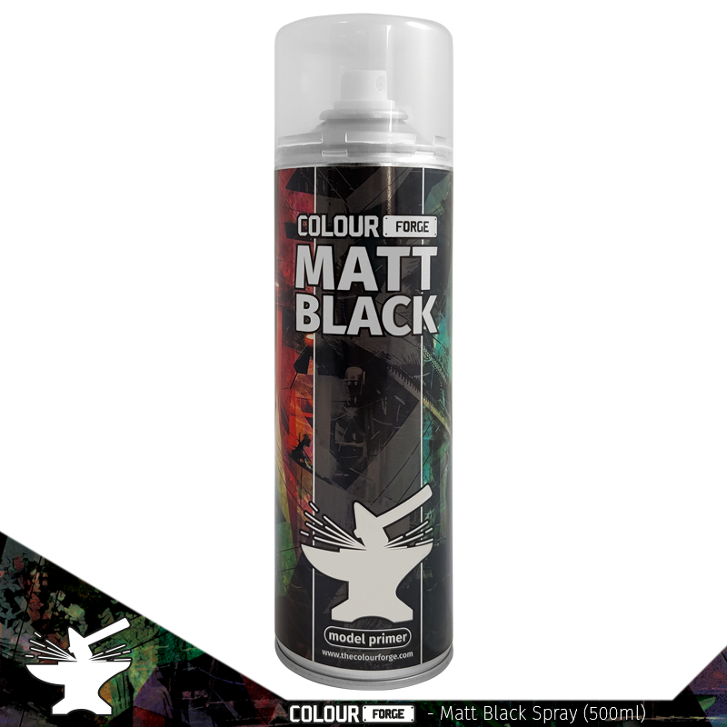 Colour Forge - Matt Black Spray (500ml)