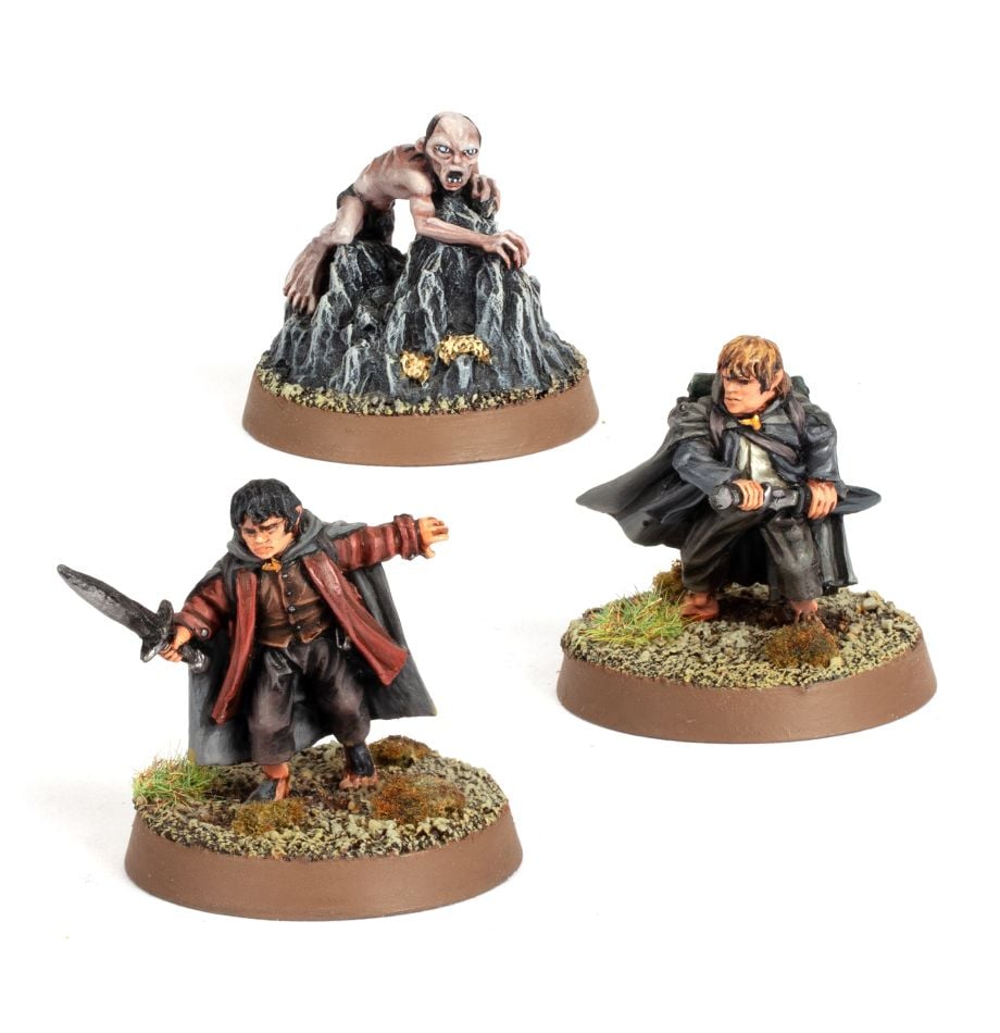 Frodo Baggins, Samwise Gamgee & Gollum in Emyn Muil