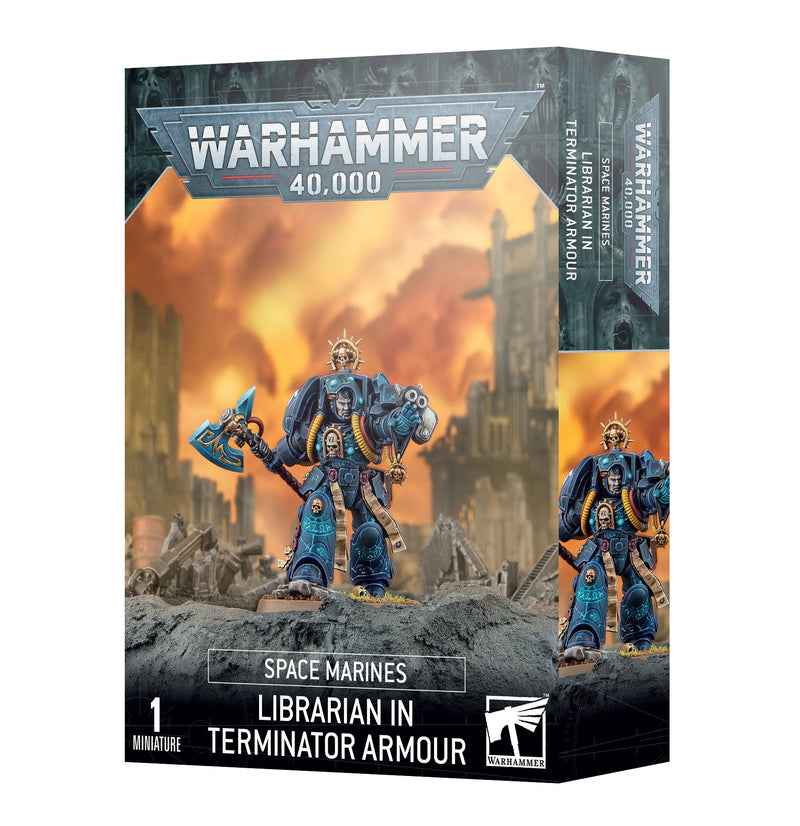 games workshop sm librarian in terminator armour