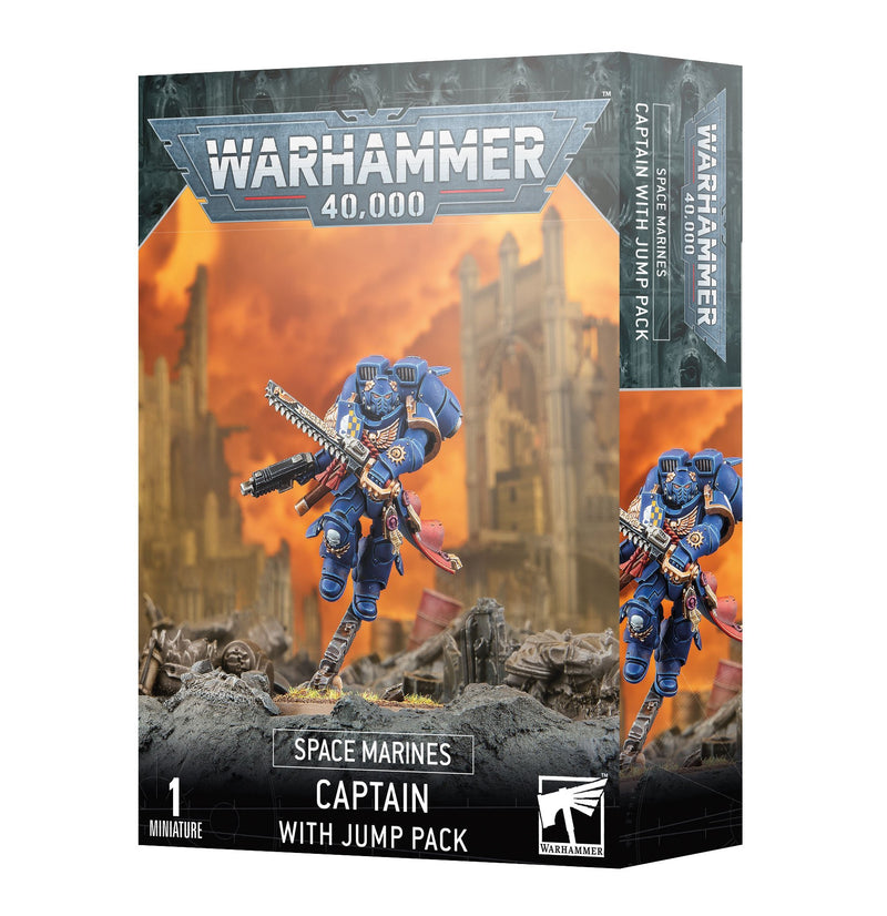 games workshop space marines captain with jump pack