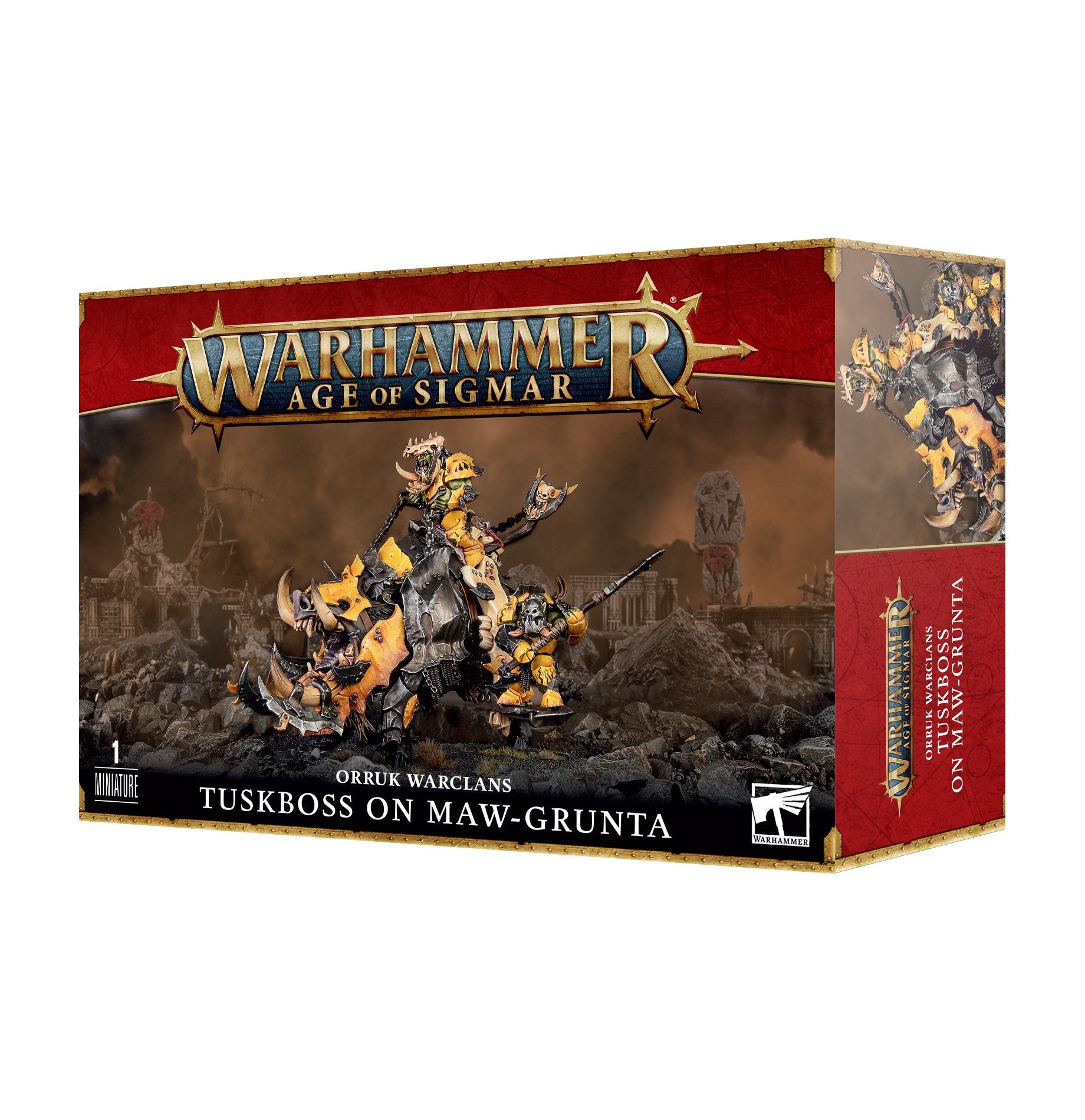 games workshop orruk warclans tuskboss on mawgrunta
