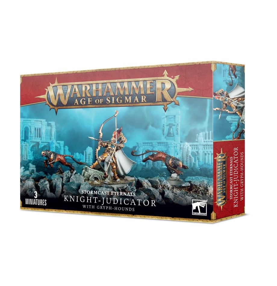 games workshop se knightjudicator with gryphhounds