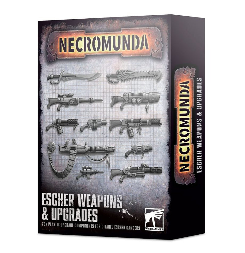 games workshop necromunda escher weapons  upgrades