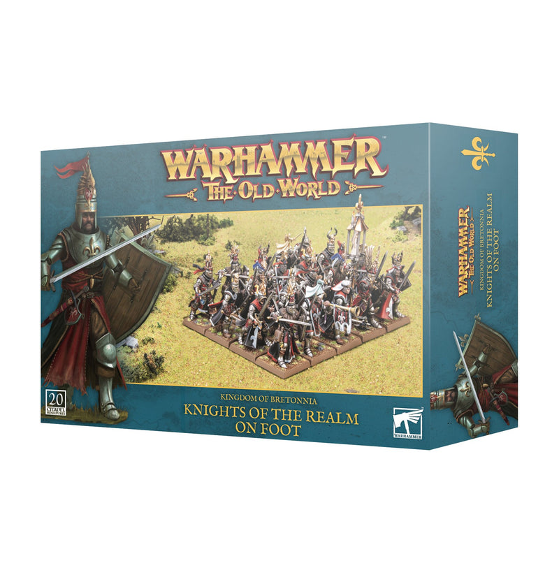 games workshop kingdom of bretonnia knights of the realm on foot