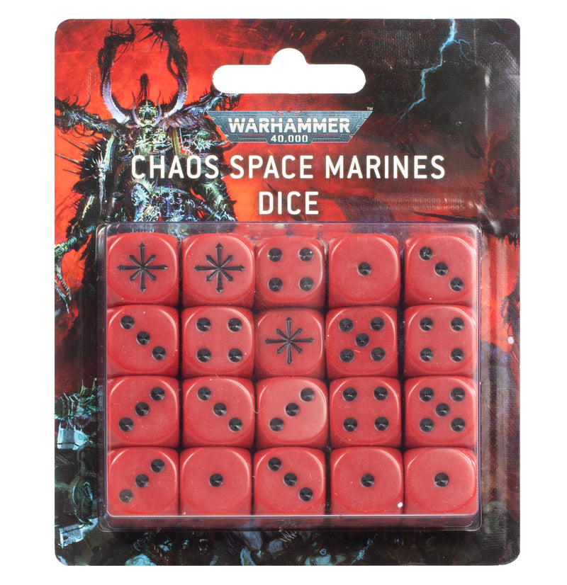 games workshop warhammer 40000 chaos space marines dice
