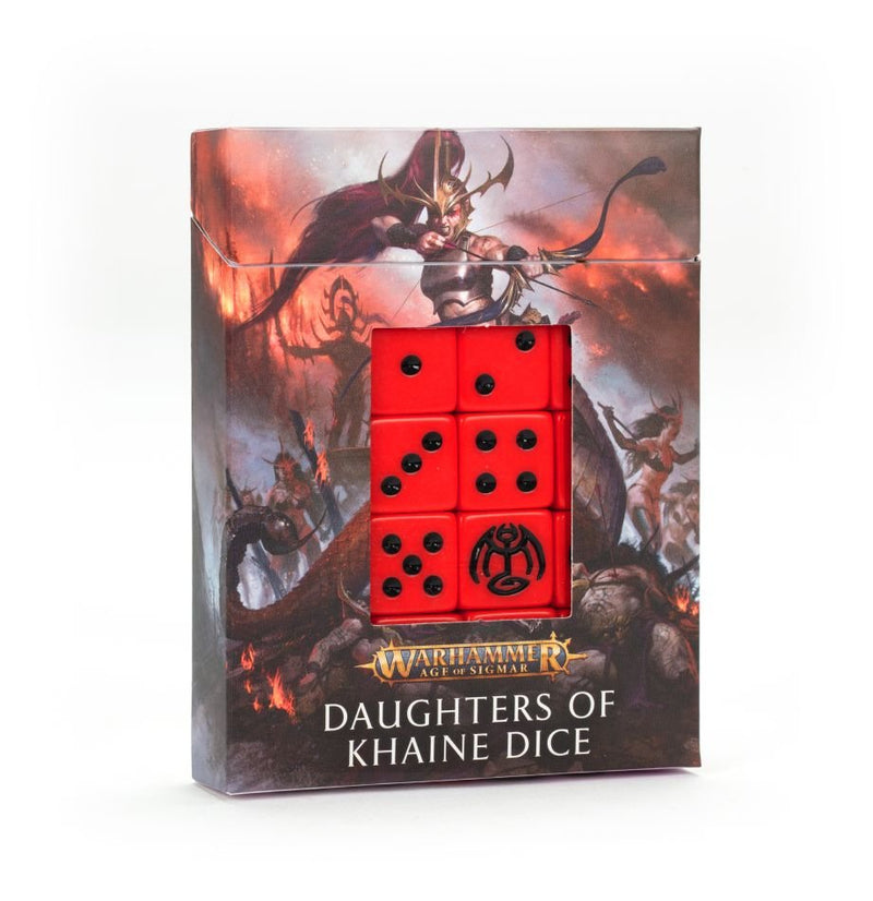 games workshop daughters of khaine dice set